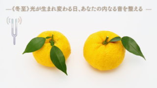 —《冬至》光が生まれ変わる日、あなたの内なる音を整える —